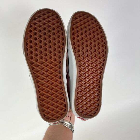 VANS Classic Slip-On Shoes Women 6 Pink Checkerboard Canvas Elastic Side Comfort - Picture 8 of 12